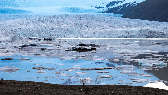Glacier Lagoon 1 - Human For Scale